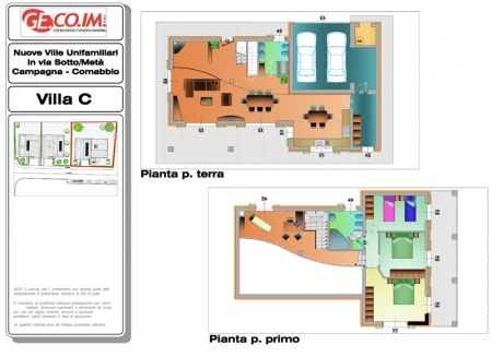 Planimetria Villa Singola C a Comabbio comunicante con Lago • Gecoim Srl